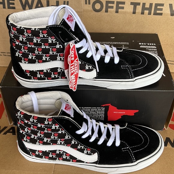 Vans Sk8-Hi The General I Love NY Black sneakers Men’s - Picture 2 of 16